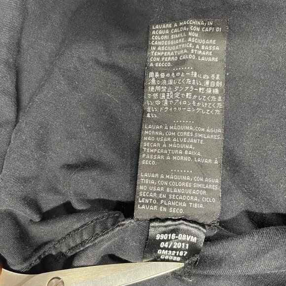 Harley-Davidson Sleeveless Button-Up Shirt Mens L Black Orange White Distressed - Picture 5 of 8